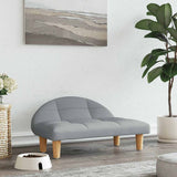 Dog Bed Light Grey 70x52x30 cm Fabric