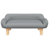 Dog Bed Light Grey 70x40x24 cm Fabric