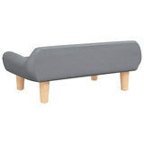 Dog Bed Light Grey 70x40x24 cm Fabric - 45-Degree Angle