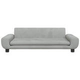 Dog Bed Light Grey 100x54x33 cm Velvet - Side View