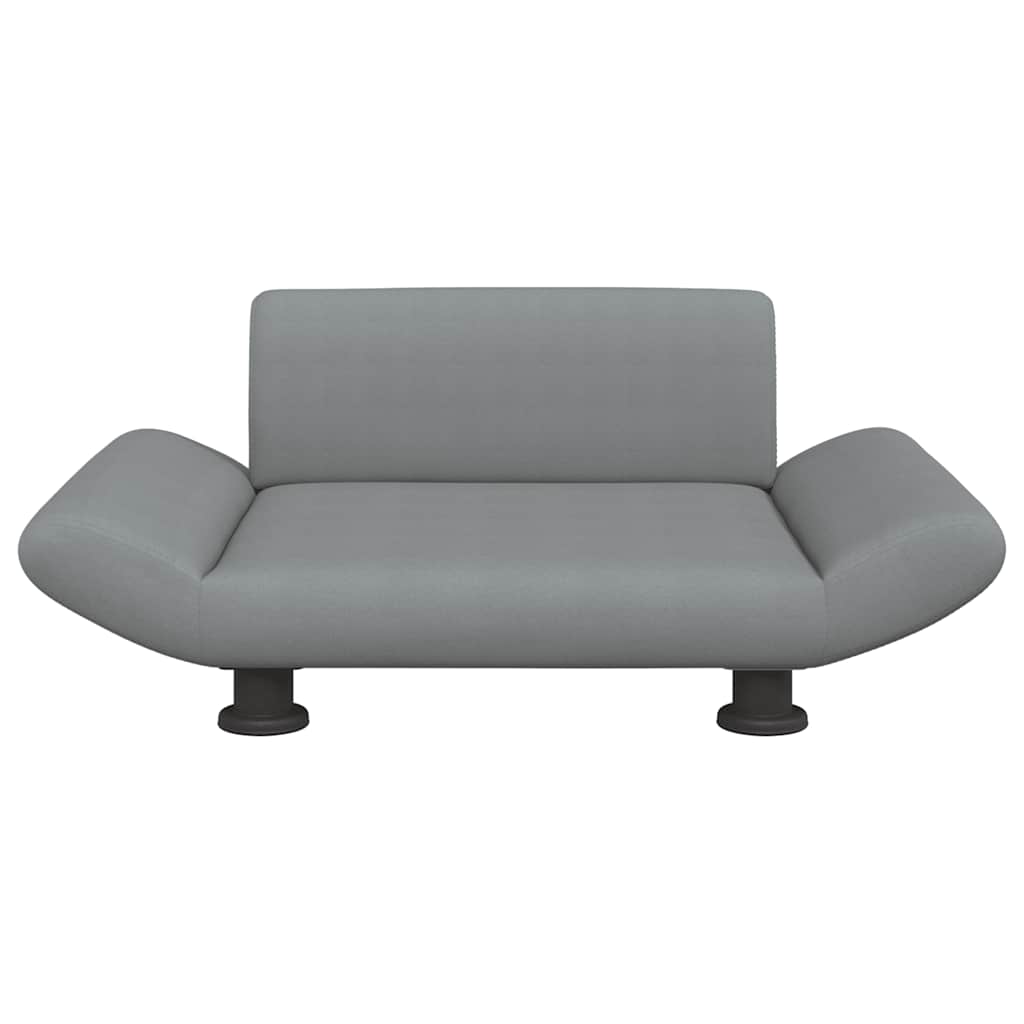 Dog Bed Light Grey 70x45x28 cm Fabric