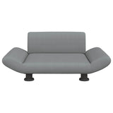 Dog Bed Light Grey 70x45x28 cm Fabric