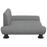 Dog Bed Light Grey 70x45x28 cm Fabric - Top-Down View