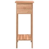 Side Table with Drawer 25x25x60cm Solid Wood Walnut - 45-Degree Angle