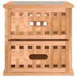 Bedside Cabinets 2 pcs 34x34x34 cm Solid Wood Walnut - Rear View