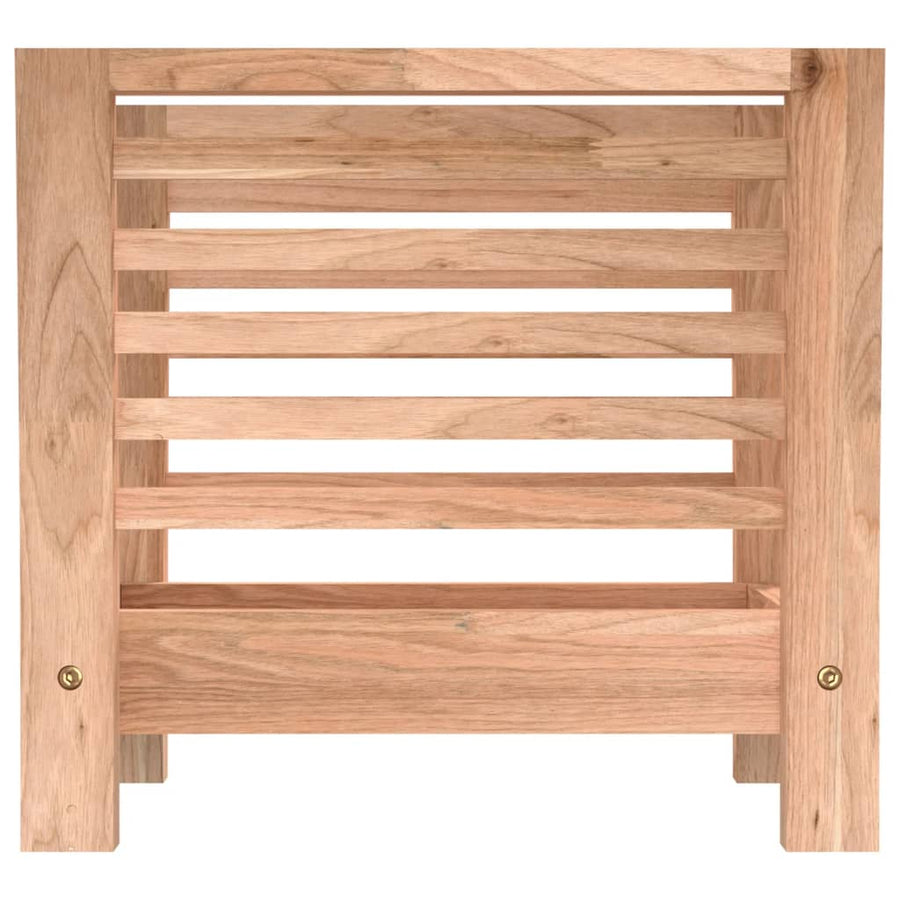 Magazine Rack 40x26.5x38.5 cm Solid Wood Walnut