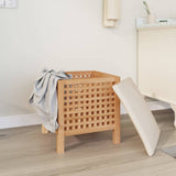 Bathroom Stool 48x47.5x52 cm Solid Wood Walnut - Side View