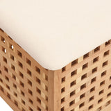 Bathroom Stool 48x47.5x52 cm Solid Wood Walnut