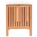 Bathroom Stool 40.5x40x52 cm Solid Wood Walnut - Rear View