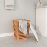 Bathroom Stool 40.5x40.5x56 cm Solid Wood Walnut - Side View