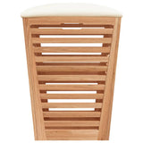 Bathroom Stool 40.5x40.5x56 cm Solid Wood Walnut - 45-Degree Angle