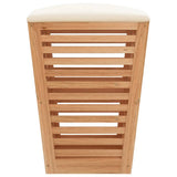 Bathroom Stool 40.5x40.5x56 cm Solid Wood Walnut - Rear View