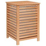 Laundry Basket 45x45x65 cm Solid Wood Walnut - Top-Down View