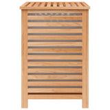 Laundry Basket 45x45x65 cm Solid Wood Walnut - 45-Degree Angle