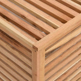 Laundry Basket 45x45x65 cm Solid Wood Walnut - Close-Up Angle