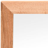 Wall Mirror 55x55 cm Solid Wood Walnut - Rear View
