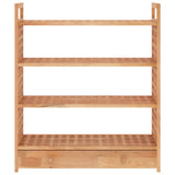 Shoe Rack with Drawer 70x27x81 cm Solid Wood Walnut