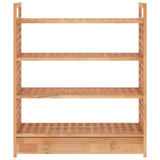 Shoe Rack with Drawer 70x27x81 cm Solid Wood Walnut - 45-Degree Angle