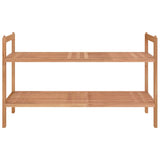 Shoe Rack 69x27x41 cm Solid Wood Walnut - Side View