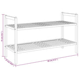 Shoe Rack 69x27x41 cm Solid Wood Walnut
