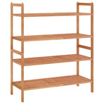 Shoe Racks 2 pcs 69x27x41 cm Solid Wood Walnut