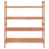 Shoe Racks 2 pcs 69x27x41 cm Solid Wood Walnut - Side View