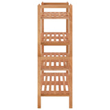 Shoe Racks 2 pcs 69x27x41 cm Solid Wood Walnut - Top-Down View