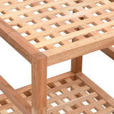 Bathroom Shelf 35.5x35.5x79 cm Solid Wood Walnut - 45-Degree Angle