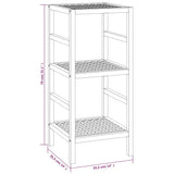 Bathroom Shelf 35.5x35.5x79 cm Solid Wood Walnut