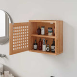 Wall Cabinet 42x18x42 cm Solid Wood Walnut - Side View