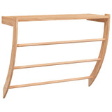 Towel Rack 60x25.5x49 cm Solid Wood Walnut - Front View