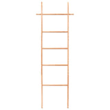 Towel Ladder 170 cm Solid Wood Walnut - Side View