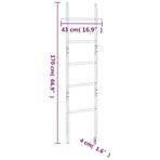 Towel Ladder 170 cm Solid Wood Walnut