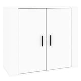 Sideboard White 80x33x70 cm Engineered Wood - Front View