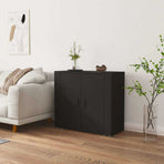 Sideboard Black 80x33x70 cm Engineered Wood