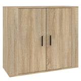 Sideboard Sonoma Oak 80x33x70 cm Engineered Wood - Front View