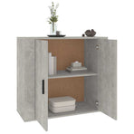 Sideboard Concrete Grey 80x33x70 cm Engineered Wood