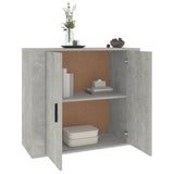 Sideboard Concrete Grey 80x33x70 cm Engineered Wood - Rear View