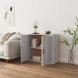 Sideboard Grey Sonoma 80x33x70 cm Engineered Wood - 45-Degree Angle