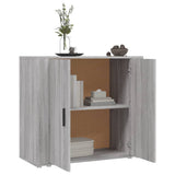 Sideboard Grey Sonoma 80x33x70 cm Engineered Wood - Close-Up Angle
