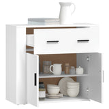 Sideboard White 80x33x70 cm Engineered Wood - Close-Up Angle