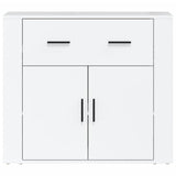Sideboard High Gloss White 80x33x70 cm Engineered Wood