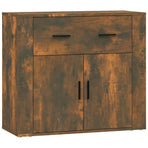Sideboard Smoked Oak 80x33x70 cm Engineered Wood