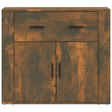 Sideboard Smoked Oak 80x33x70 cm Engineered Wood