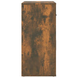 Sideboard Smoked Oak 80x33x70 cm Engineered Wood - 45-Degree Angle