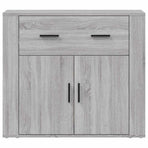 Sideboard Grey Sonoma 80x33x70 cm Engineered Wood