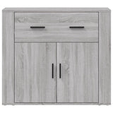 Sideboard Grey Sonoma 80x33x70 cm Engineered Wood - Side View