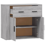 Sideboard Grey Sonoma 80x33x70 cm Engineered Wood - Top-Down View