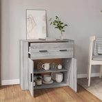 Sideboard Grey Sonoma 80x33x70 cm Engineered Wood