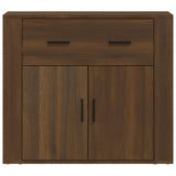 Sideboard Brown Oak 80x33x70 cm Engineered Wood